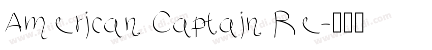 American Captain Re字体转换